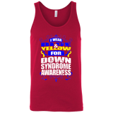 I Wear Blue & Yellow for Down Syndrome Awareness! Tank Top - The Awareness Store