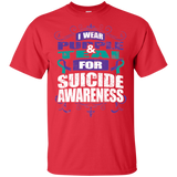 I Wear Teal & Purple for Suicide Awareness! T-shirt