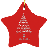 Diabetes Awareness Star Decoration - The Awareness Store