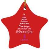 Lupus Awareness Star Decoration