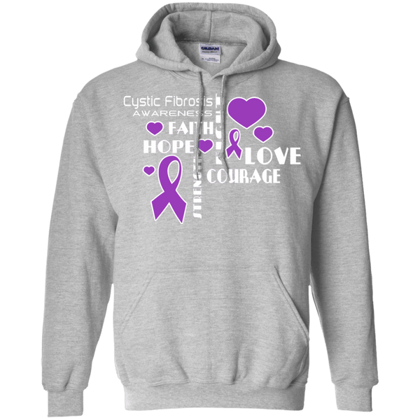 Hope Faith Love Cystic Fibrosis Awareness Hoodie