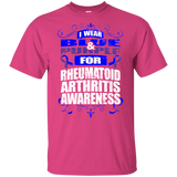 I Wear Blue & Purple for Rheumatoid Arthritis Awareness! KIDS t-shirt