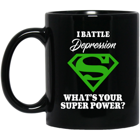 I Battle Depression! Mug - The Awareness Store