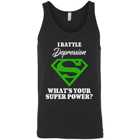 I Battle Depression! Tank Top - The Awareness Store