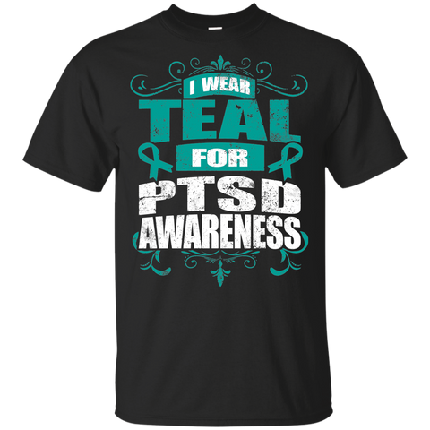 I Wear Teal for PTSD Awareness! KIDS t-shirt - The Awareness Store