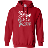Believe in the cure! Brain Cancer Awareness Hoodie