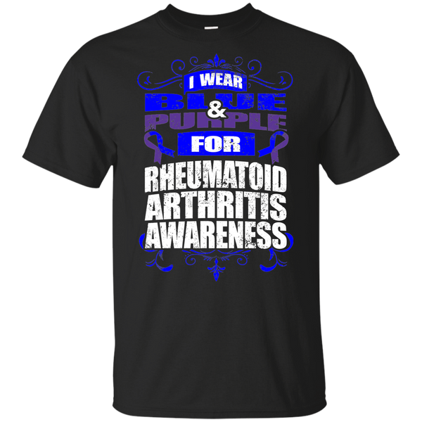 I Wear Blue & Purple for Rheumatoid Arthritis Awareness! KIDS t-shirt