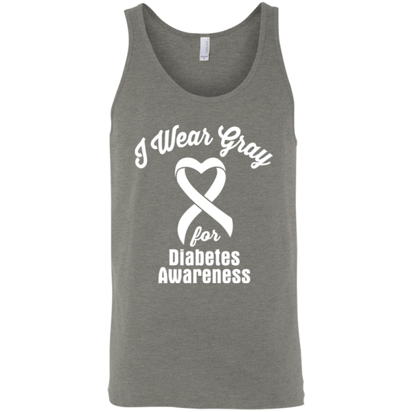 I wear Gray! Diabetes Awareness Tank Top