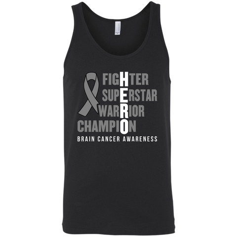 HERO! Brain Cancer Awareness Tank Top - The Awareness Store