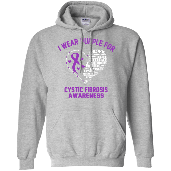 I wear Purple for Cystic Fibrosis... Hoodie