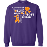 Faith Hope Love Leukemia Awareness Long Sleeved and Sweater