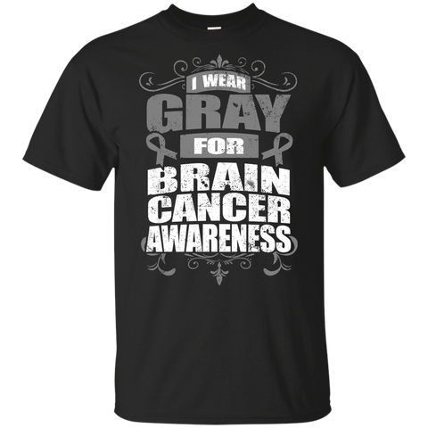 I Wear Gray for Brain Cancer Awareness! KIDS t-shirt - The Awareness Store