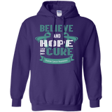 Believe & Hope for A Cure Ovarian Cancer Awareness Hoodie