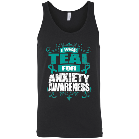 I Wear Teal for Anxiety Awareness! Tank Top - The Awareness Store