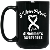 I wear Purple for Alzheimer's Awareness! Mug