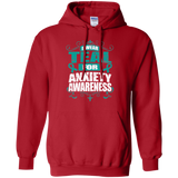 I Wear Teal for Anxiety Awareness! Hoodie