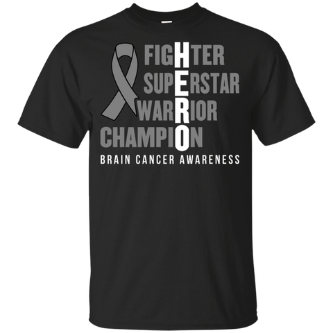 HERO! Brain Cancer Awareness KIDS t-shirt - The Awareness Store