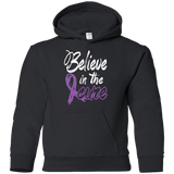 Believe in the cure Fibromyalgia Awareness Kids Hoodie