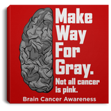 Make way for Gray! Brain Cancer Awareness Canvas