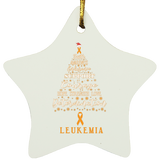 Leukemia Awareness Star Decoration