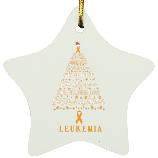 Leukemia Awareness Star Decoration