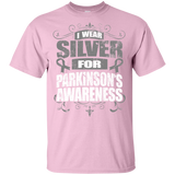 I Wear Silver for Parkinson's Awareness! KIDS t-shirt