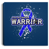 Warrior! Colon Cancer Awareness Canvas