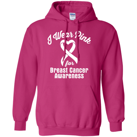 I Wear Pink For Breast Cancer! Hoodie - The Awareness Store
