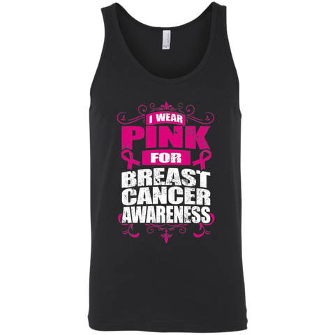 I Wear Pink for Breast Cancer Awareness! Tank Top - The Awareness Store