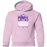 I Wear Purple for Fibromyalgia Awareness! KIDS Hoodie