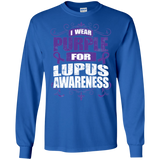 I Wear Purple for Lupus Awareness! Long Sleeve T-Shirt