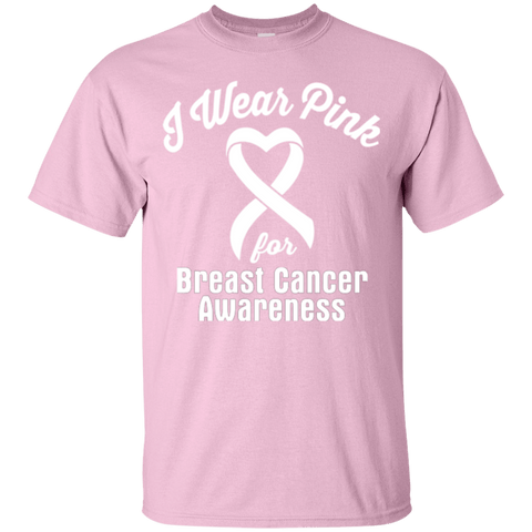 I Wear Pink For Breast Cancer - T-shirt & Hoodie Collection - The Awareness Store