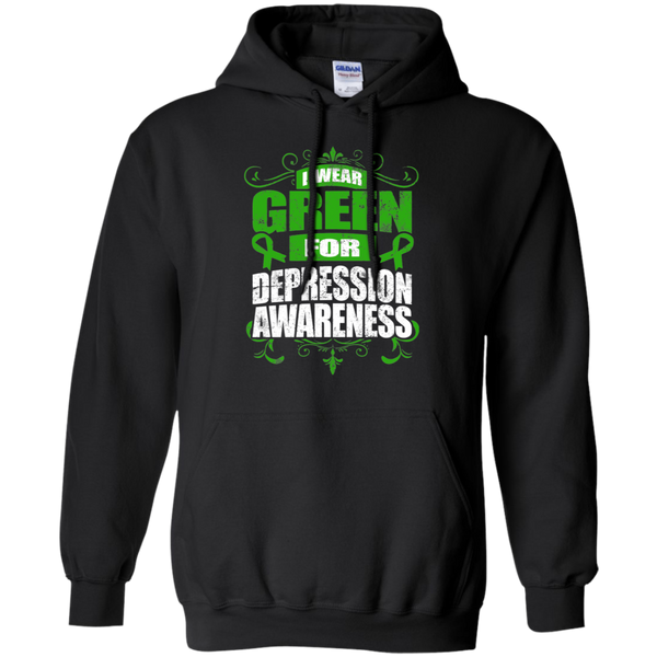 I Wear Green for Depression Awareness! Hoodie