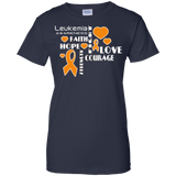 Faith Hope Love Leukemia Awareness T-Shirt