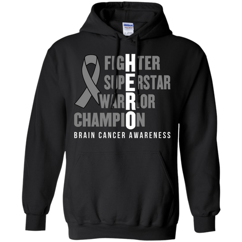 HERO! Brain Cancer Awareness Hoodie - The Awareness Store