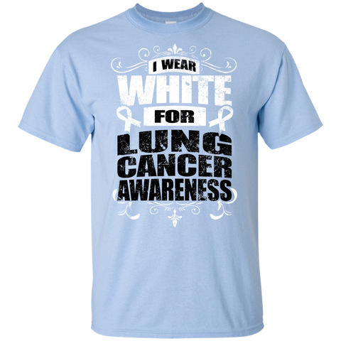 I Wear White for Lung Cancer Awareness! KIDS t-shirt