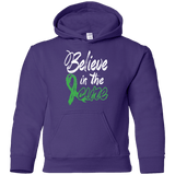 Believe in the cure Cerebral Palsy Awareness Kids Hoodie