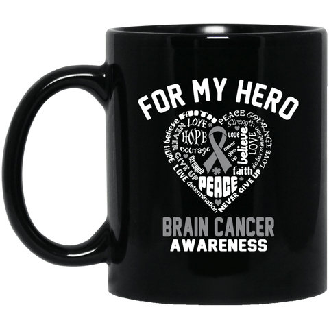 For My Hero - Brain Cancer Awareness Mug - The Awareness Store