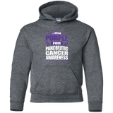 I Wear Purple for Pancreatic Cancer Awareness! KIDS Hoodie
