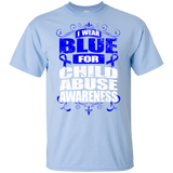 I Wear Blue for Child Abuse Awareness! KIDS t-shirt