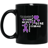 Hope Faith Love - Fibromyalgia Awareness Mug