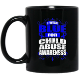 I Wear Blue for Child Abuse Awareness! Mug