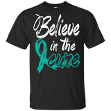 Believe in the cure Ovarian Cancer Awareness Kids t-shirt