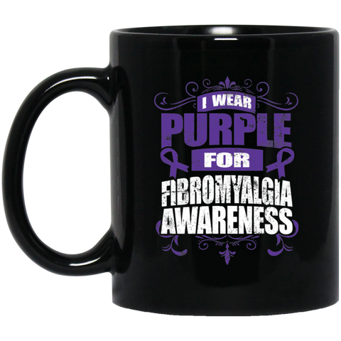 I Wear Purple for Fibromyalgia Awareness! Mug - The Awareness Store