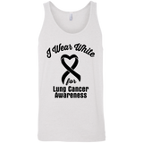 I Wear White! Lung Cancer Awareness Tank Top - The Awareness Store