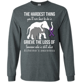 The hardest thing! Alzheimer's Awareness Long Sleeve T-Shirt
