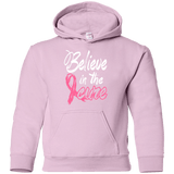 Believe in the cure Breast Cancer Awareness Kids Hoodie