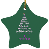 Epilepsy Awareness Star Decoration