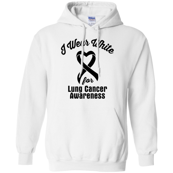 I Wear White! Lung Cancer Awareness Hoodie