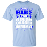 I Wear Blue for Colon Cancer Awareness! KIDS t-shirt